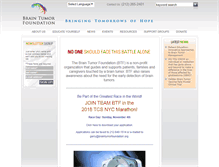 Tablet Screenshot of braintumorfoundation.org